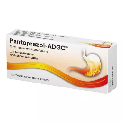 Pantoprazol ADGC 20 mg enterosolventné tablety, 7 ks
