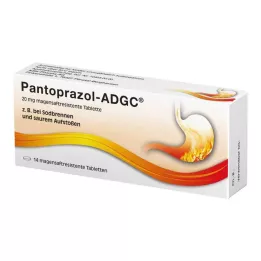 PANTOPRAZOL ADGC 20 mg enterálne obalené tablety, 14 ks
