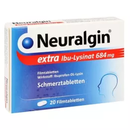 NEURALGIN extra Ibu-lyzinát filmom obalené tablety, 20 ks