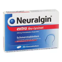 NEURALGIN extra Ibu-lyzinát filmom obalené tablety, 20 ks