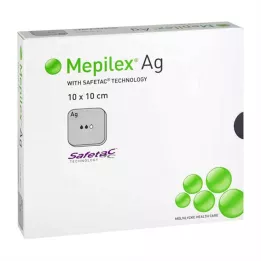 MEPILEX Ag penový obväz 10x10 cm sterilný, 10 ks