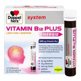 DOPPELHERZ Ampulky na pitie systému Vitamin B12 Plus, 10X25 ml