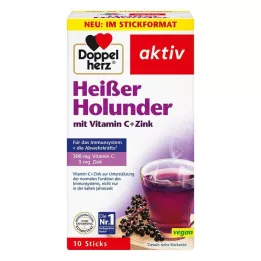 DOPPELHERZ horúce granule z bazy čiernej s vitamínom C+zinok, 10 ks