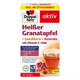 DOPPELHERZ horúce granátové jablko + rakytník + acerola, 10 ks