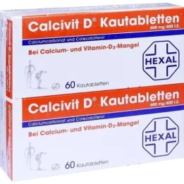 CALCIVIT D žuvacie tablety, 120 kapsúl