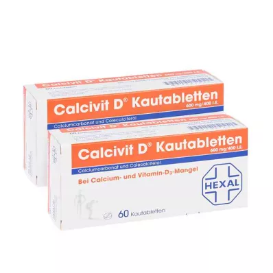 CALCIVIT D žuvacie tablety, 120 kapsúl