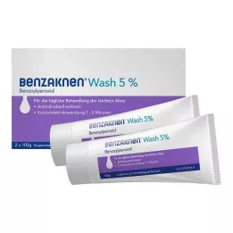 BENZAKNEN Umývacia 5% suspenzia, 2X100 g