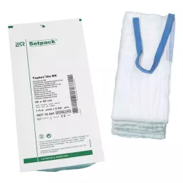 BAUCHTUCH lite 40x40 cm quadruple sterile blue RK, 14X2 ks