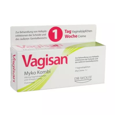 VAGISAN Myko Kombi 1-dňová terapia, 1 P