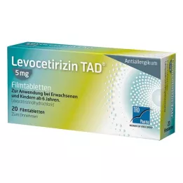 Levocetirizín TAD® 5 mg filmom obalené tablety, 20 ks