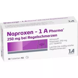 NAPROXEN-1A Pharma 250 mg tablety na menštruačné bolesti, 30 ks