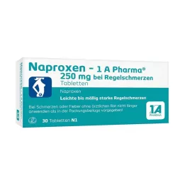 NAPROXEN-1A Pharma 250 mg tablety na menštruačné bolesti, 30 ks