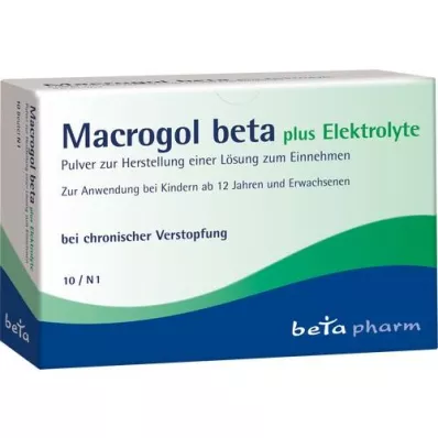 MACROGOL beta plus Elektrolyt Plv.na orálne použitie, 10 ks