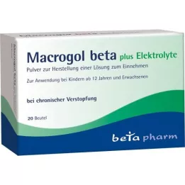 MACROGOL beta plus Elektrolyt Plv.na orálne použitie, 20 ks