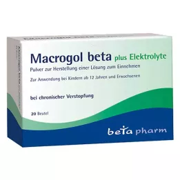 MACROGOL beta plus Elektrolyt Plv.na orálne použitie, 20 ks