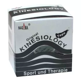 NASARA Kineziologická páska 5 cmx5 m čierna, 1 ks
