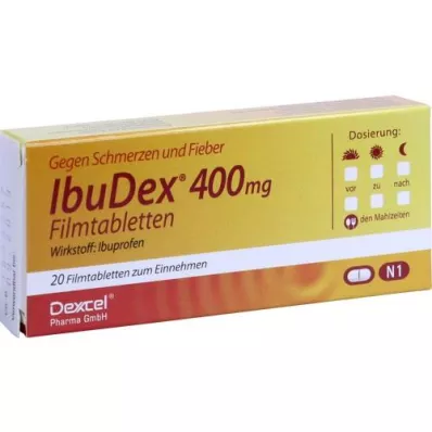 IBUDEX 400 mg filmom obalené tablety, 20 ks