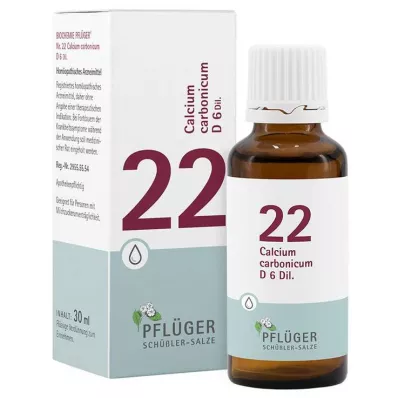 Biochémia Pflueger 22 Calcium carbonicum D 6 kvapiek, 30 ml Biochémia Pflueger 22 Calcium carbonicum D 6 kvapiek, 30 ml