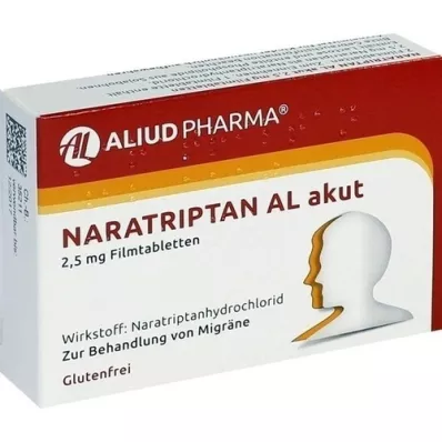 NARATRIPTAN AL akútne 2,5 mg filmom obalené tablety, 2 ks