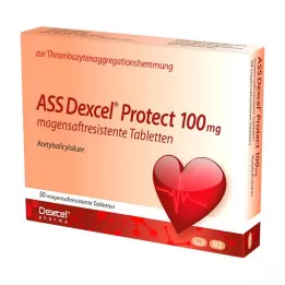 ASS Dexcel Protect 100 mg entericky obalené tablety, 50 ks