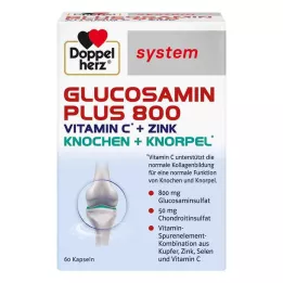 DOPPELHERZ Glukosamín Plus 800 systémových kapsúl, 60 kapsúl