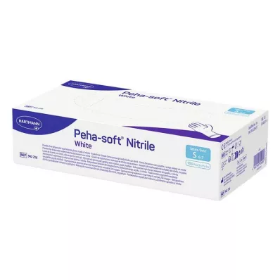 Peha Soft nitrilové biele vyšetrovacie rukavice, bezpudrové, nesterilné S, 100 kusov Peha Soft nitrilové biele vyšetrovacie rukavice, bezpudrové, nesterilné S, 100 kusov