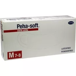PEHA-SOFT nitril biely Unt.Hands.unsterile pf M, 100 ks