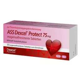 ASS Dexcel Protect 75 mg entericky obalené tablety, 50 ks