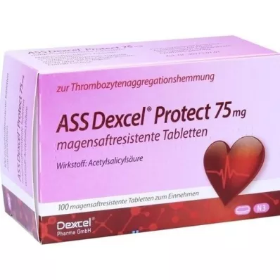 ASS Dexcel Protect 75 mg entericky obalené tablety, 100 ks