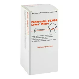 PANKREATIN 20.000 Laves Mikro žalúdočné šťavy tvrdé kapsule, 100 ks