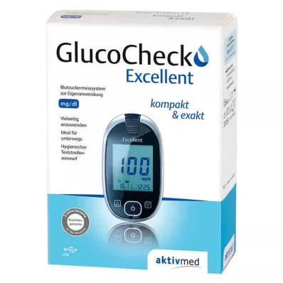 Gluco Check Excellent sada na meranie hladiny cukru v krvi mg/dl, 1 ks Gluco Check Excellent sada na meranie hladiny cukru v krvi mg/dl, 1 ks