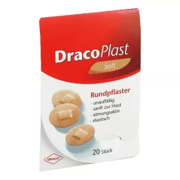 Dracoplast Mäkká guľatá sadra koženej farby 2,2 cm, 20 ks