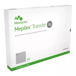 MEPILEX Transfer Ag penový obväz 15x20 cm sterilný, 10 ks