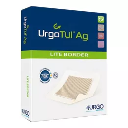 URGOTÜL Ag Lite Border 8x8 cm obväz, 10 ks
