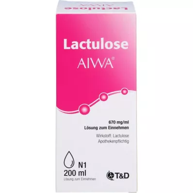 LACTULOSE AIWA 670 mg/ml perorálny roztok, 200 ml