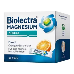 BIOLECTRA Magnézium 300 mg Direct Orange Sticks, 60 ks