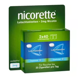 NICORETTE čerstvé mätové pastilky 2 mg lisované, 80 ks