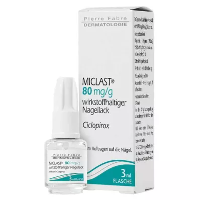 Miclast 80 mg/g aktívny lak na nechty, 3 ml