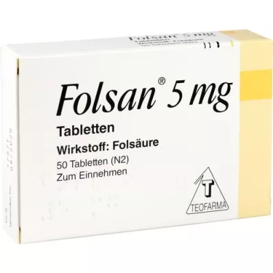 FOLSAN 5 mg tablety, 50 ks