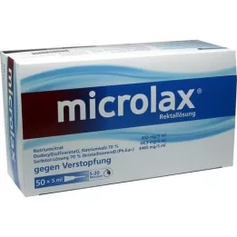 MICROLAX Rektálny roztok na klystír, 50X5 ml