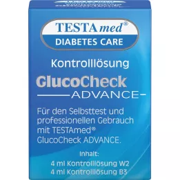 TESTAMED Kontrolný roztok GlucoCheck Advance, 4 ml