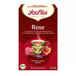 YOGI TEA Organické filtračné vrecko Rose, 17X2 g