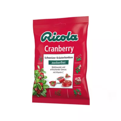 Brusnicové cukríky Ricola bez cukru, 75 g Brusnicové cukríky Ricola bez cukru, 75 g