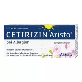 Cetirizine Aristo na alergie 10 mg filmom obalené tablety, 20 ks
