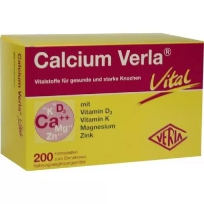 CALCIUM VERLA Vital filmom obalené tablety, 200 ks