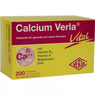 Calcium Verla Vital filmom obalené tablety, 200 ks Calcium Verla Vital filmom obalené tablety, 200 ks