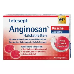 TETESEPT Anginosan tablety do hrdla bez cukru čerešňa, 20 ks