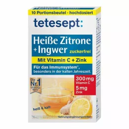 TETESEPT Horúci citrón so zázvorovým cukrom - čerstvý prášok, 10X3 g