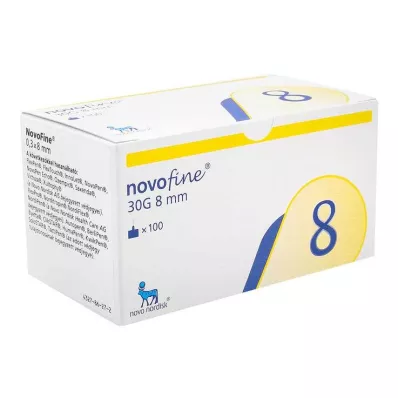Novofine 8 kanýl 0,30x8 mm TW, 100 kusov Novofine 8 kanýl 0,30x8 mm TW, 100 kusov
