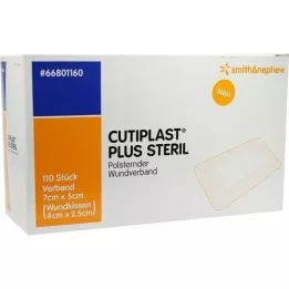 CUTIPLAST Plus sterilný obväz 5x7 cm, 110 ks